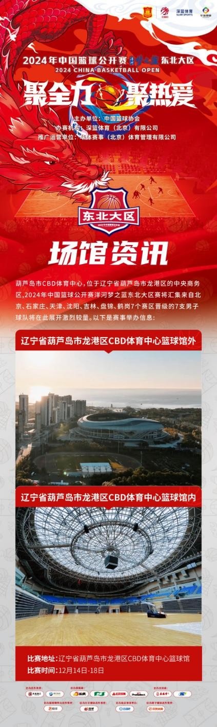 2024年中国篮球公开赛洋河梦之蓝东北大区赛12月14日开战