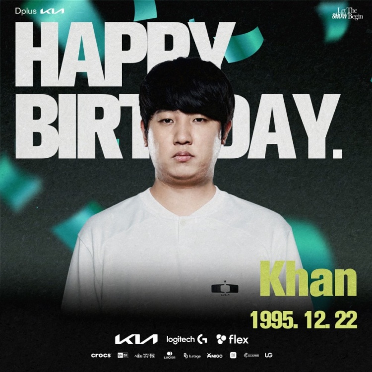 🎉Happy Khan Day！DK官方：祝Khan生日快乐！