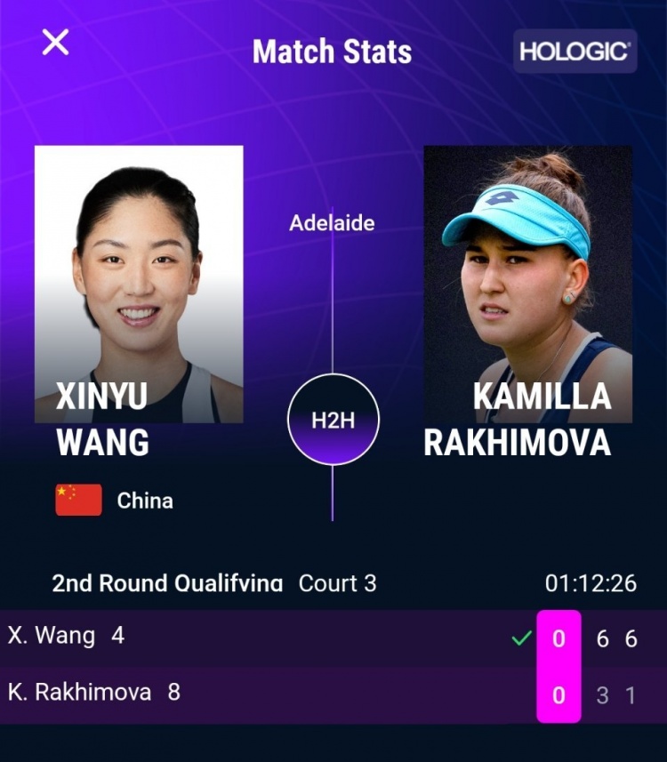 王欣瑜晋级WTA500阿德莱德正赛，首轮将战16岁外卡选手