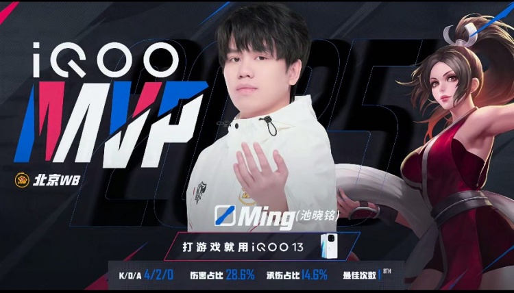 🎮Ming火舞闪现开人顺势踢爆RW水晶拿下胜利！WB 2-0 RW