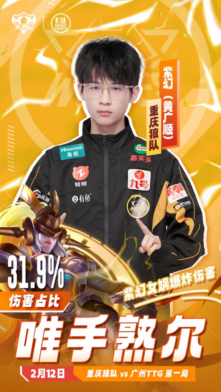 png电子平台KPL首周最数据海报：成都AG.钟意 (陈家豪)镜幻影瞬杀