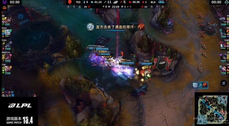 png电子官网🎮JackeyLove霞团战天衣无缝 Creme塞拉斯强势发力 TES扳平比分