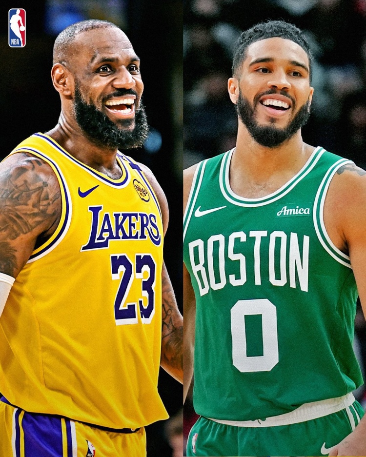 NBA官推预热：仅有詹姆斯塔图姆27岁前13000分4000板2000助🔥