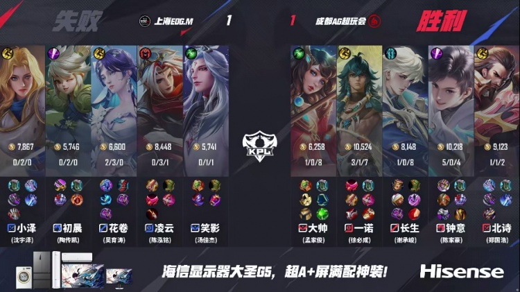 🎮钟意元流之子能抗能打化身无敌战神！AG 1-1 EDG