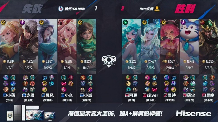 🎮Hero逆风翻盘！景诗安琪拉预判控制拿下胜利！Hero 2-1 LGD