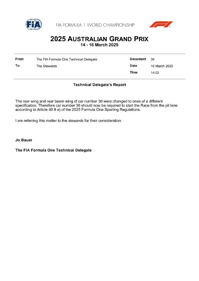 F1澳大利亚站发车顺位：诺里斯、皮亚斯特里、维斯塔潘前三