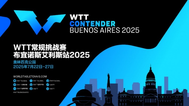 2025年WTT系列赛和支线赛新增三站：常规挑战赛布宜诺斯艾利斯站