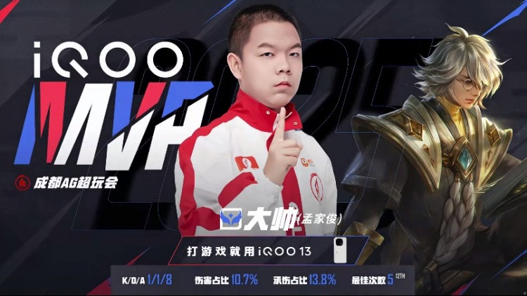 🎮大帅张良压制全场拿下红狼大战首局！AG 1-0 狼队