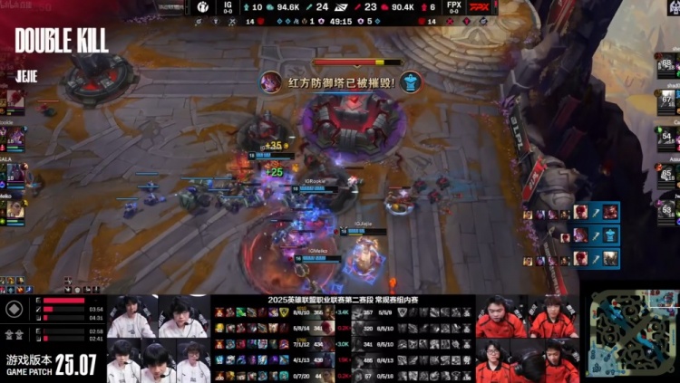 🎮这能赢？Jiejie盲僧用命抢龙逆局势 三人超五万输出iG赢次局