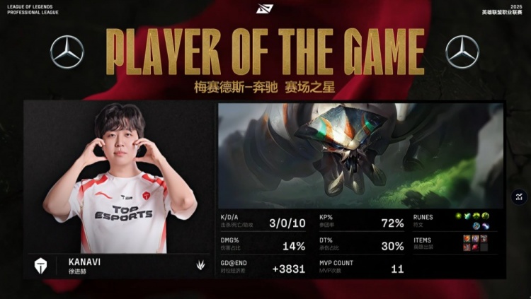 🎮找回场子！蝎王Kanavi完爆Wei 哥哥韦鲁斯万箭穿心 TES1-1BLG