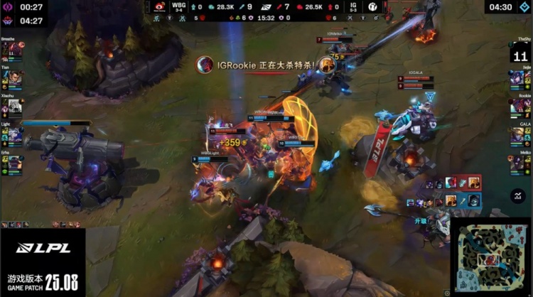 谈球吧🎮被捅晕了？小天赵信爆捅jiejie Meiko牛魔K了送 WBG扳回一城