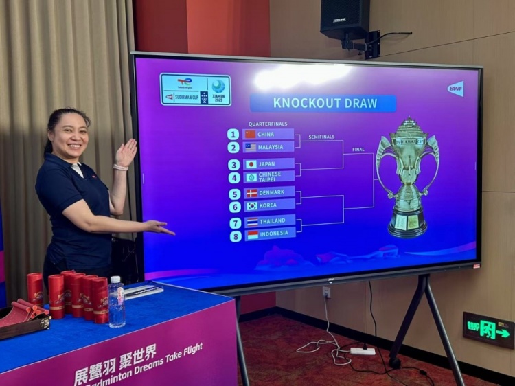 苏迪曼杯1/4决赛对阵：国羽vs马来西亚，日本vs中国台北