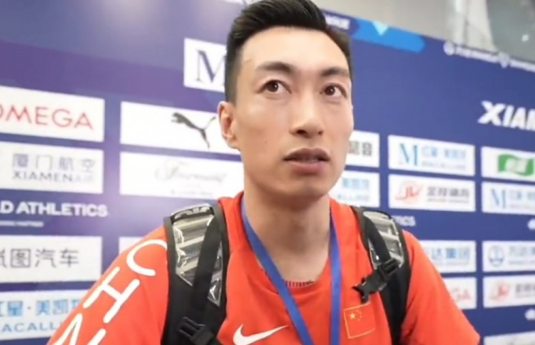 png电子长三角钻石赛男子三级跳远决赛，朱亚明16.92米获得铜牌