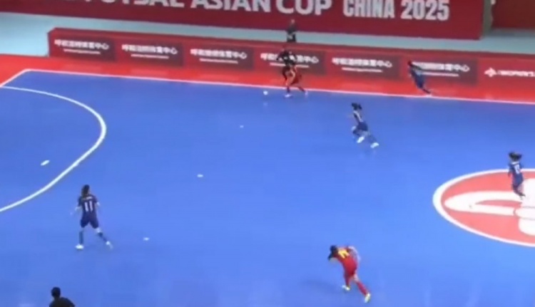 女子五人制足球亚洲杯:中国队5比3中国台北队,取得两连胜