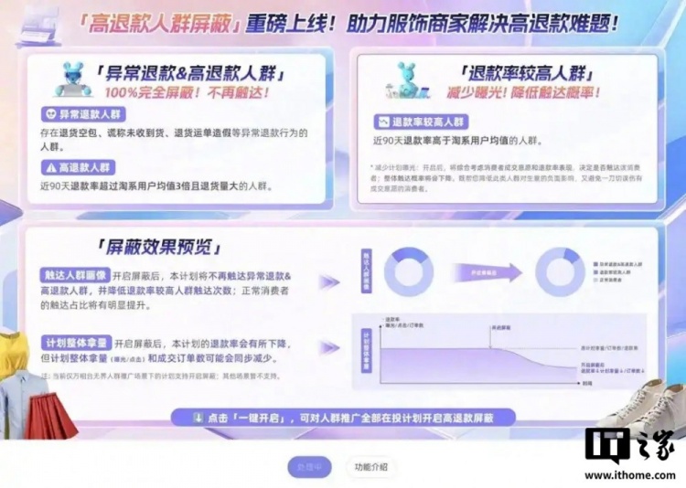 网友评价其为“小仙女”筛选器 淘宝测试“高退款人群屏蔽功能”