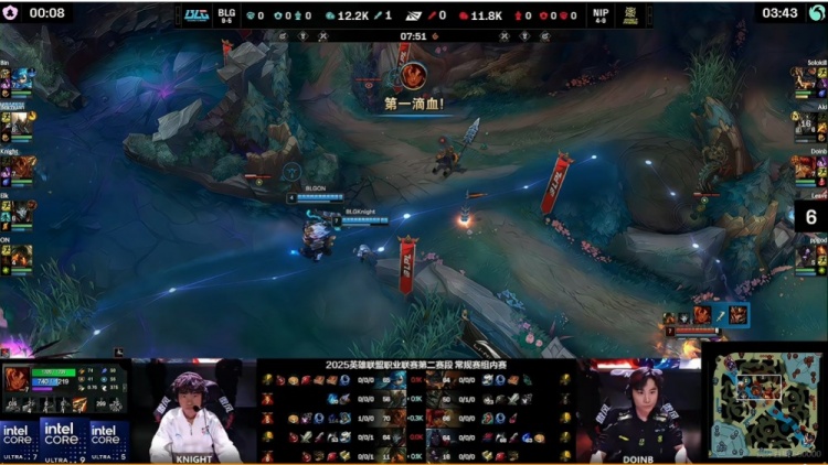 🎮ON泰坦+Bin格温猛送上难度 Elk烬神射收割定胜局 BLG 1-0 NIP