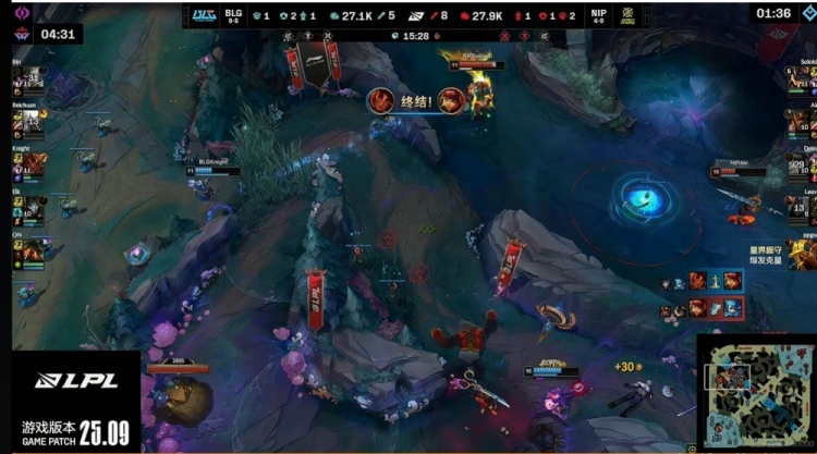 🎮ON泰坦+Bin格温猛送上难度 Elk烬神射收割定胜局 BLG 1-0 NIP