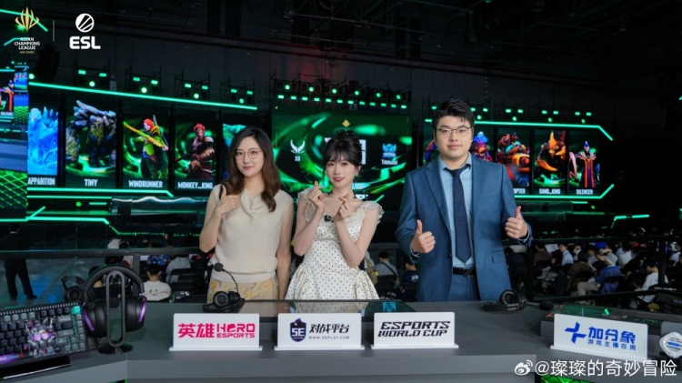 DOTA2解说璨璨晒照：恭喜XG！拉满且超级充实的一天