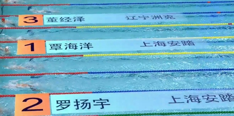 png电子官网全国游泳冠军赛男子50米蛙泳预赛：覃海洋26秒88，排名小组第一