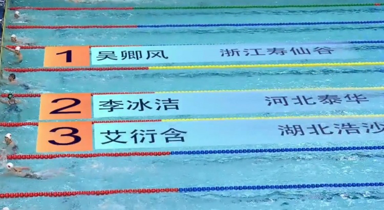 谈球吧体育官网入口女子200米自由泳预赛：吴卿风、李冰洁前二晋级半决赛