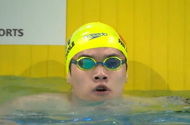 男子100m自由泳半决赛：Pan Zhanle在48秒内排名第三 王Haoyu和Ji Xinjie Advance排名