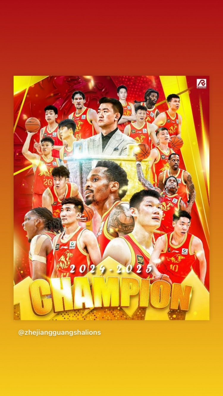 为广沙效力了十年🤗linZhijie更新了社交媒体 并祝贺他的旧俱乐部赢得了冠军