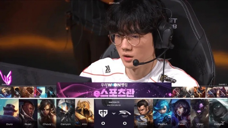 LCK Big Kings之间的战斗！ Genvshle第一游戏BP：Kiin Leopard Girl vs Zeus Gwen