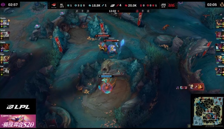 🎮Peyz伊泽瑞尔稳健兜底 Ale兰博一反常态几乎不送 JDG赢下首局