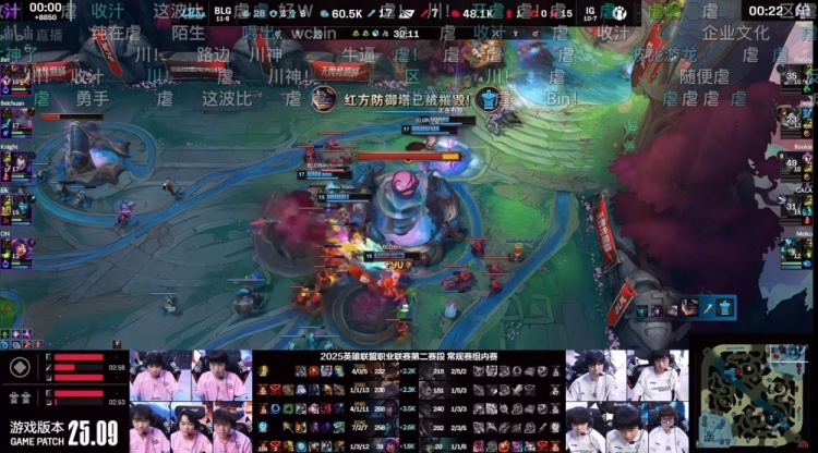 谈球吧体育app下载媒体人点评BLG 1-0 IG：这节奏太窒息了 北川的波比玩得像野核