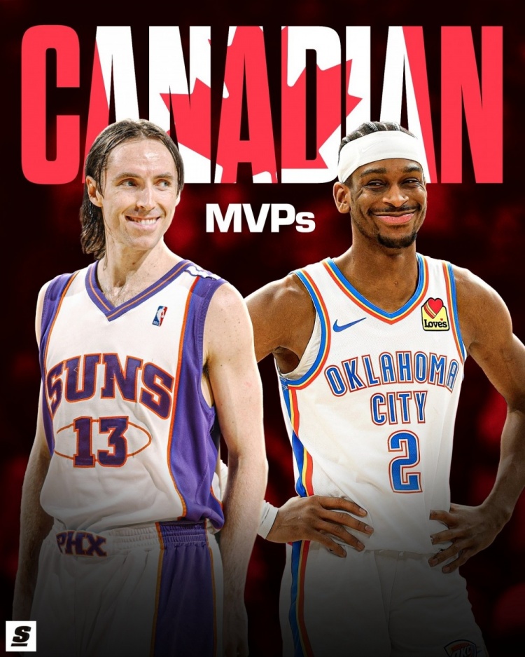 亚历山大成为加拿大历史第二位MVP 20年前纳什曾获此殊荣