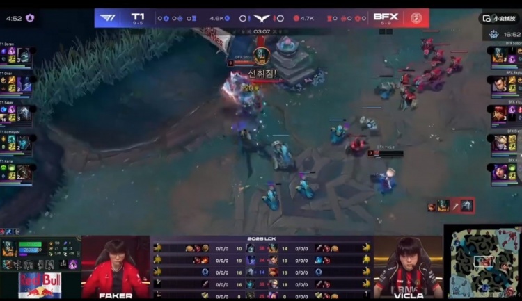 🎮BFX前期阵容反崩盘 二队提拔Soboro奥拉夫独木难支 T1赢首局
