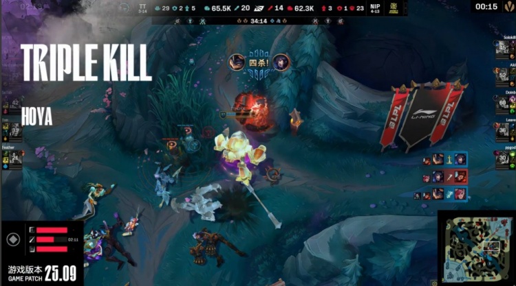 🎮约德尔烈焰炙烤！Hoya兰博+1xn飞轮转转双双四杀 TT先下一城