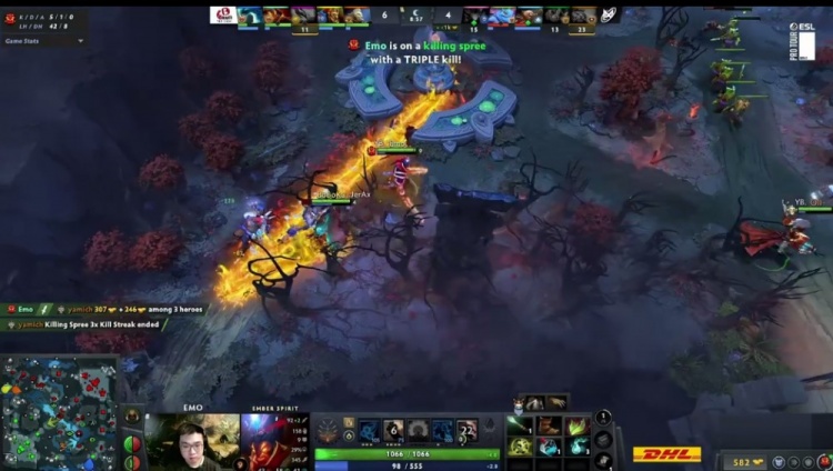 🎮梦幻联赛：截杀游龙帕克失败 YB顽强拖后未能逆袭 1-1Nigma