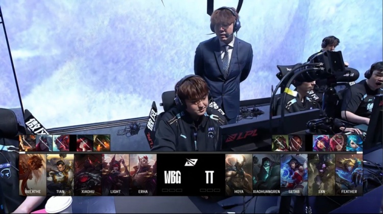 🎮小黄人潘森主动出击折戟沉沙 小天赵信七进七出 WBG赢首局