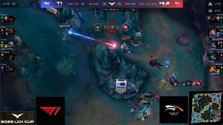 🎮Viper好棒！滑板鞋重矛穿刺 小吕布+Faker伤害全无 HLE赢首局
