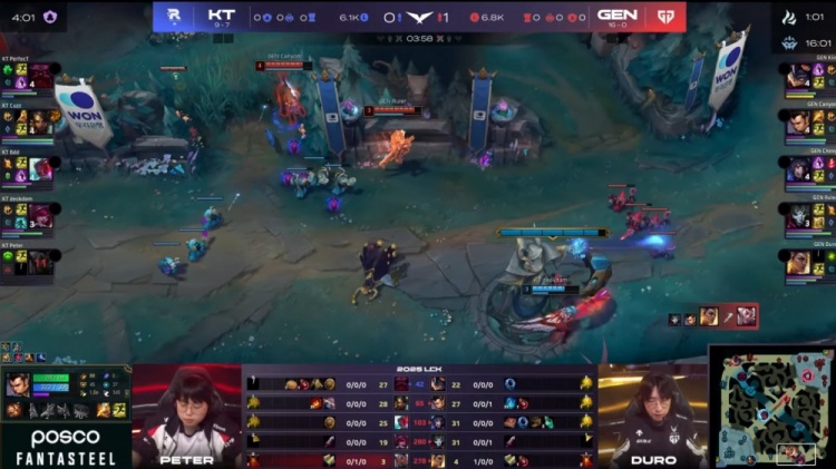 🎮Duro芮尔铁骑飞奔 Chovy小红帽妖狐游龙 GEN轻松先下一城