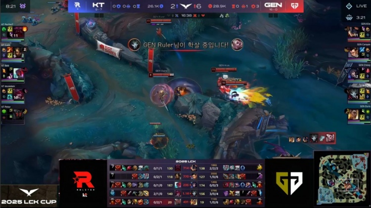 🎮Duro芮尔铁骑飞奔 Chovy小红帽妖狐游龙 GEN轻松先下一城