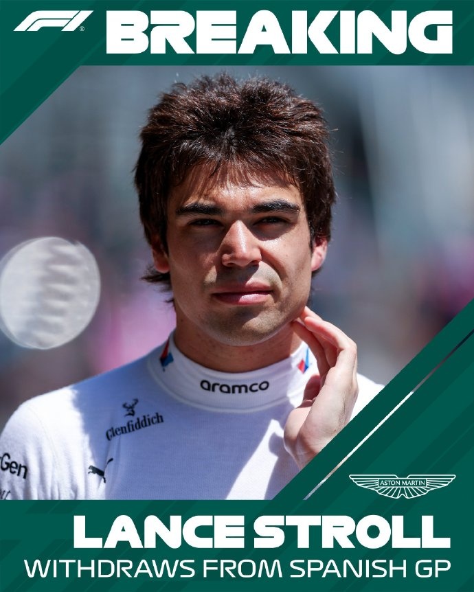 F1官方：斯托尔由于手部和腕部持续疼痛退出2025西班牙大奖赛
