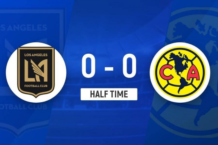 半场-奥达兹错失良机两队合计2脚射正 洛杉矶FC0-0墨西哥美洲