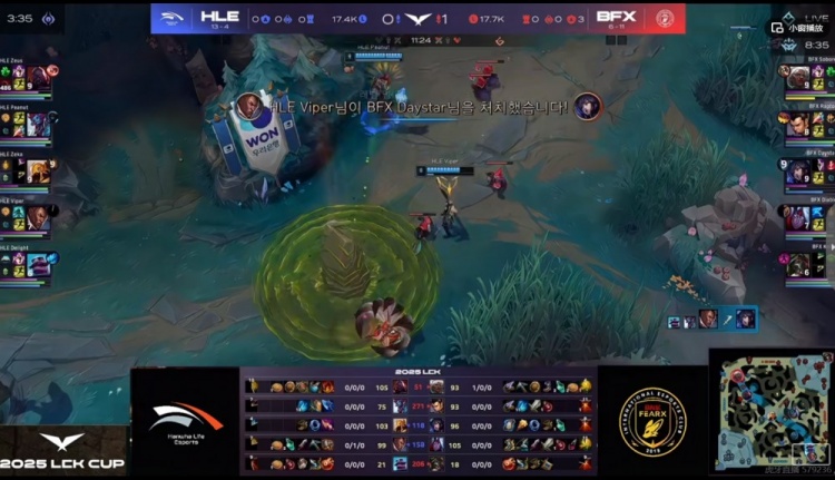 🎮Viper卢锡安敢打敢死 Peanut巨魔Zeus塞恩如鱼得水HLE赢首局