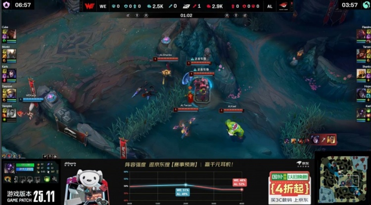 🎮还手了但没用！Karis妖狐四杀难C 积分王杰卡莎屠戮 AL拿赛点