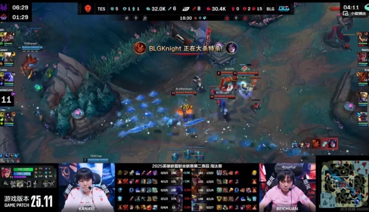 🎮先碾一局！Creme瑞兹隐身 Bin兰博大火完爆369杰斯 BLG赢首局