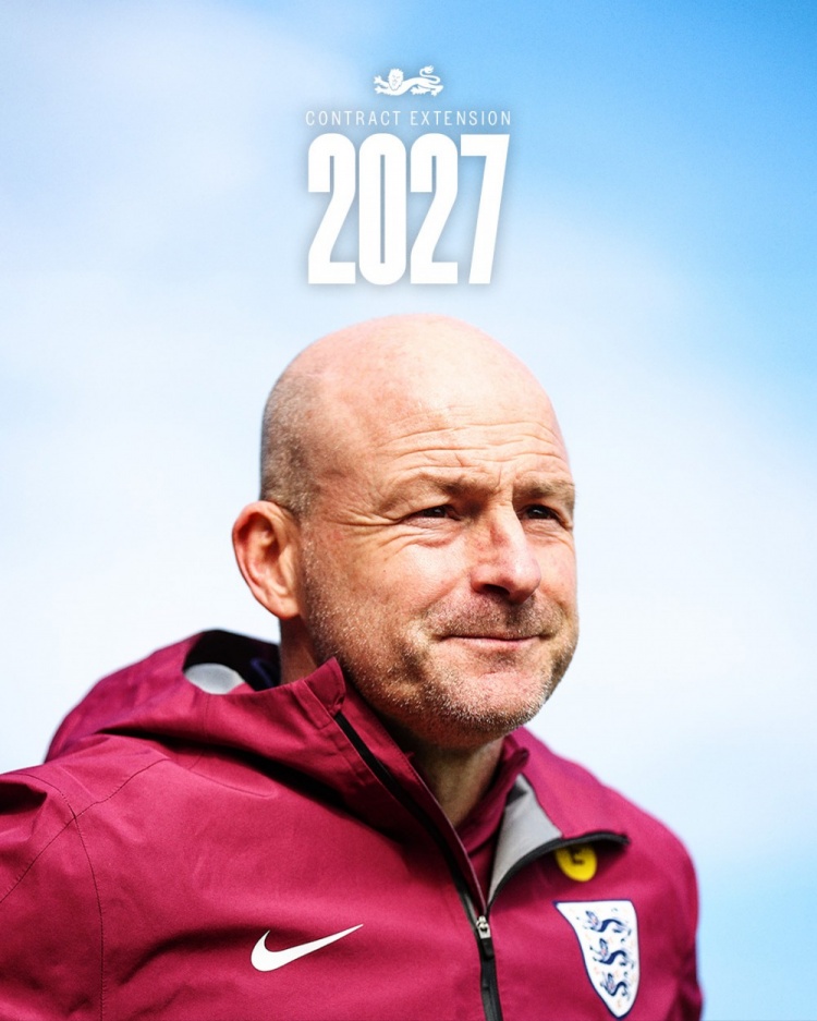 官方：英足总与英格兰U21主帅卡斯利续约至2027年U21欧洲杯结束