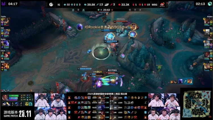 🎮小天丧尸杀手潘森遭反噬 Rookie雷神瑞兹12杀屠戮 iG扳回一城