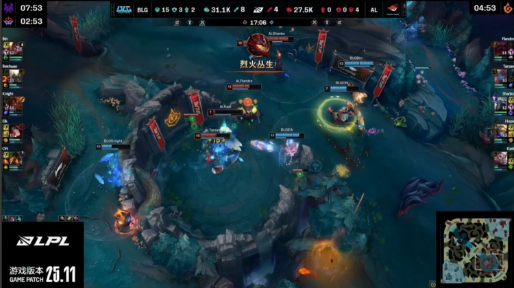 🎮阿Bin苍穹之跃雷霆万钧 knight神级封路Elk完美输出 BLG1-1AL