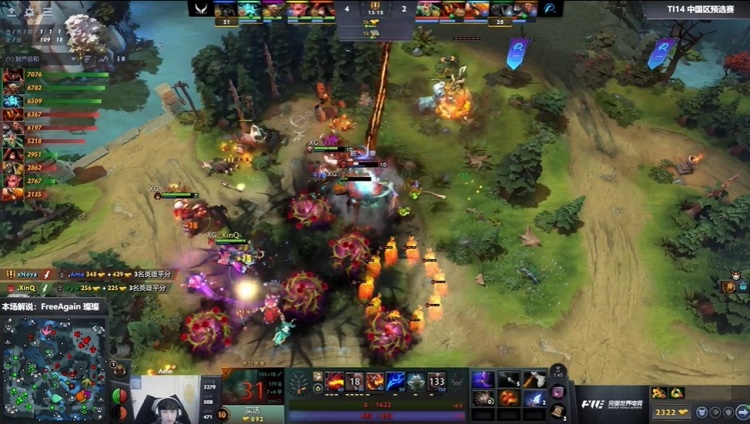 🎮TI14预选：看穿套路肉核冲脸 Ame末日疯狂杀戮 XG局一拿捏AR