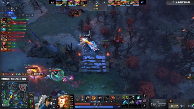 🎮TI14预选：看穿套路肉核冲脸 Ame末日疯狂杀戮 XG局一拿捏AR