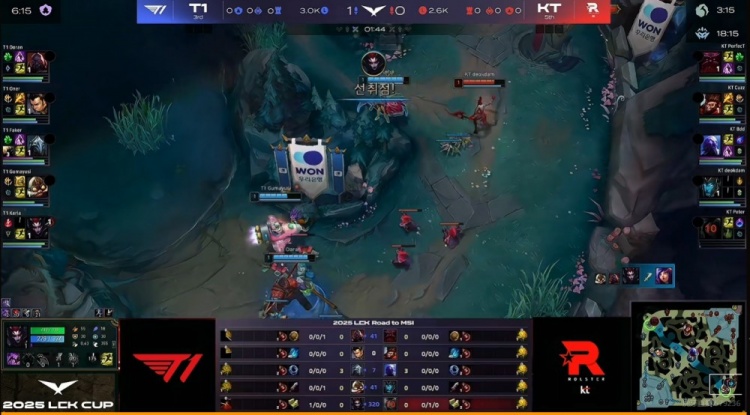 🎮引以为豪的运营呢？T1放听牌龙成伏笔 逮捕Keria蜘蛛KT赢首局