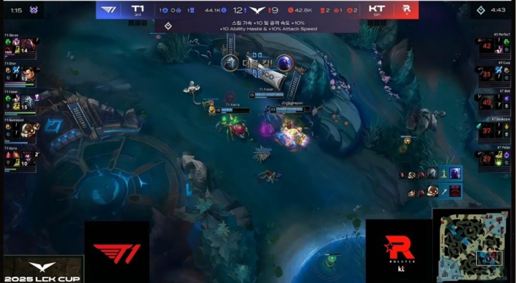 🎮引以为豪的运营呢？T1放听牌龙成伏笔 逮捕Keria蜘蛛KT赢首局