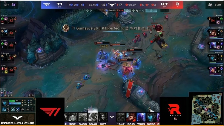 🎮引以为豪的运营呢？T1放听牌龙成伏笔 逮捕Keria蜘蛛KT赢首局